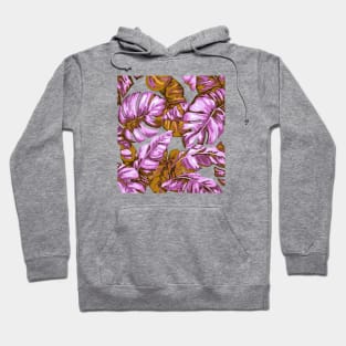 Tropical Leaves Camouflage Of Banana and Monstera 9 Hoodie